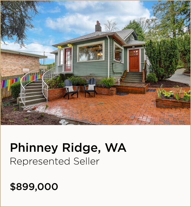 Phinney Ridge, WA $899,000 – Represented Seller