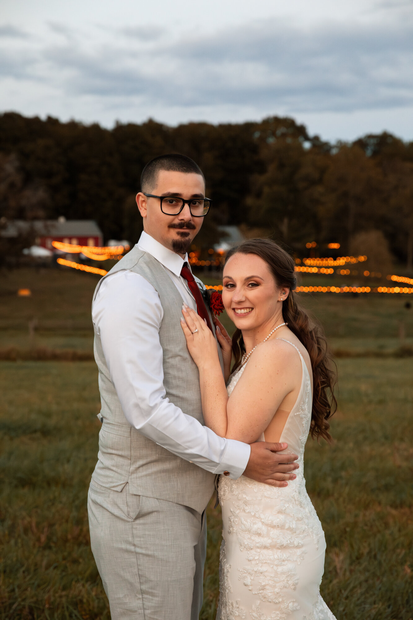 bride and groom portrait