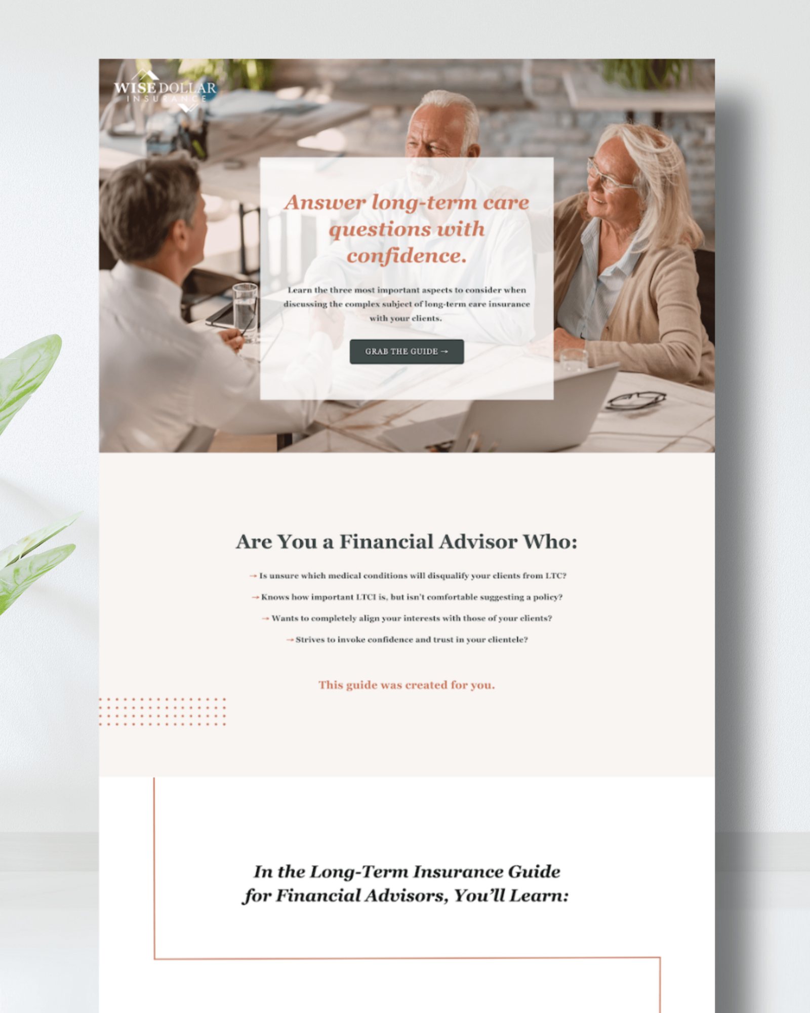 Insurance Company Website Design