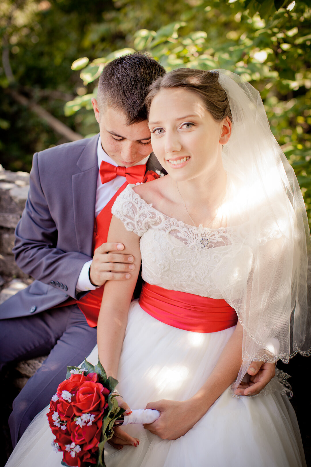 Wedding Photographer Jefferson County - St. louis - High Ridge Wedding portrait photographer Bee Tree park