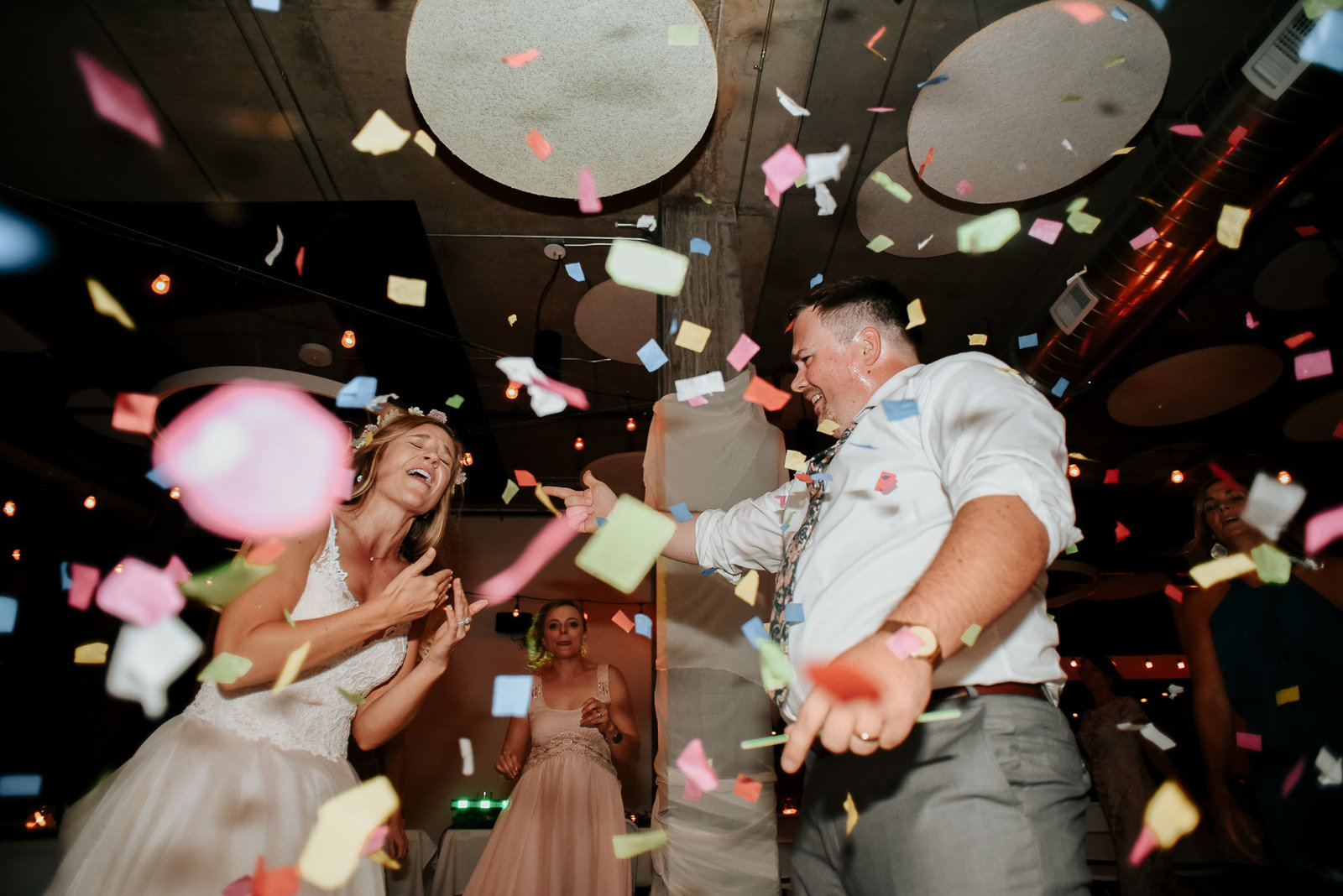 block one events confetti on the dance floor