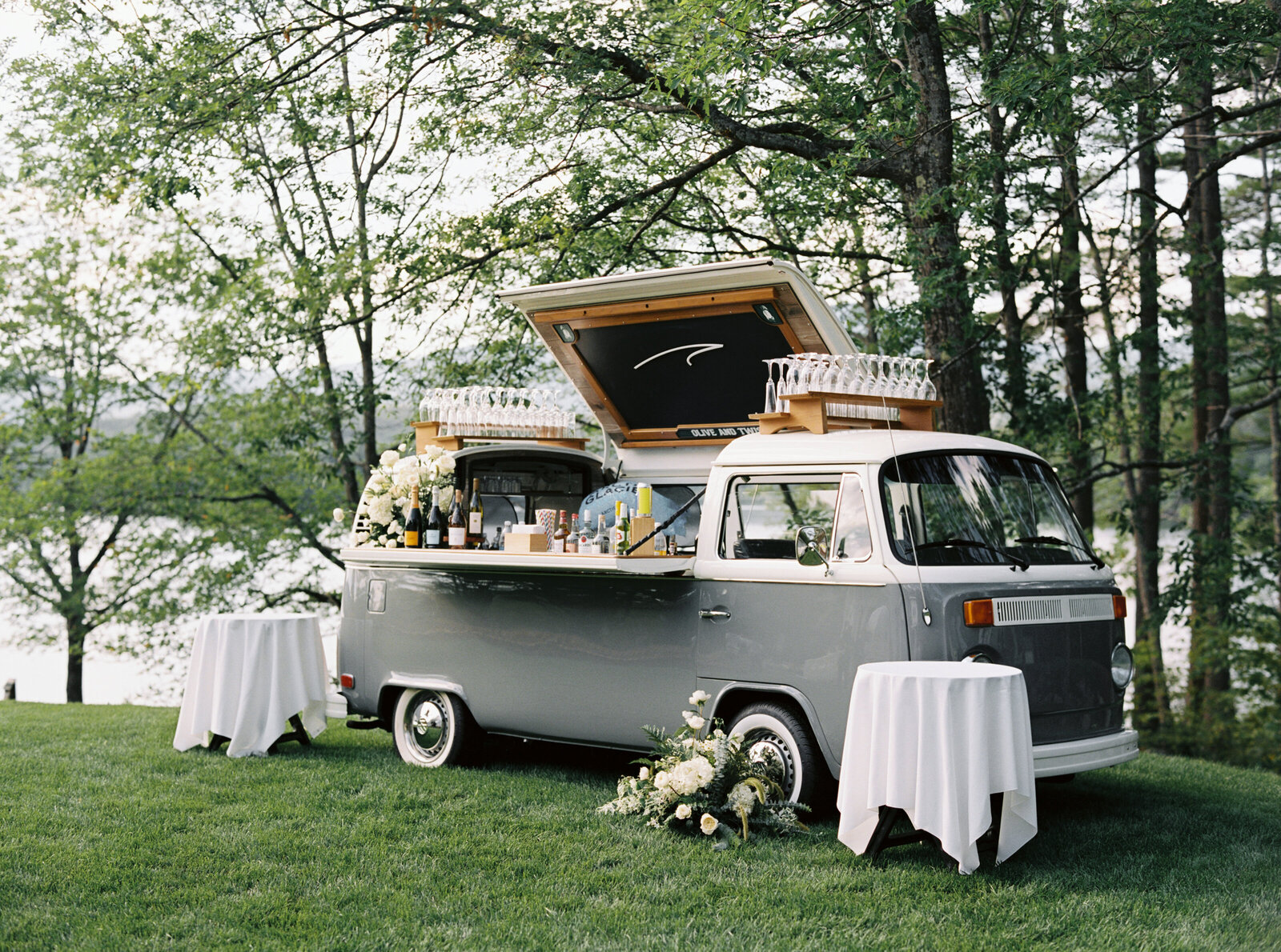 Immersive and Luxury Private Estate and Tented Wedding with Blue, Green and White Color Palette-5