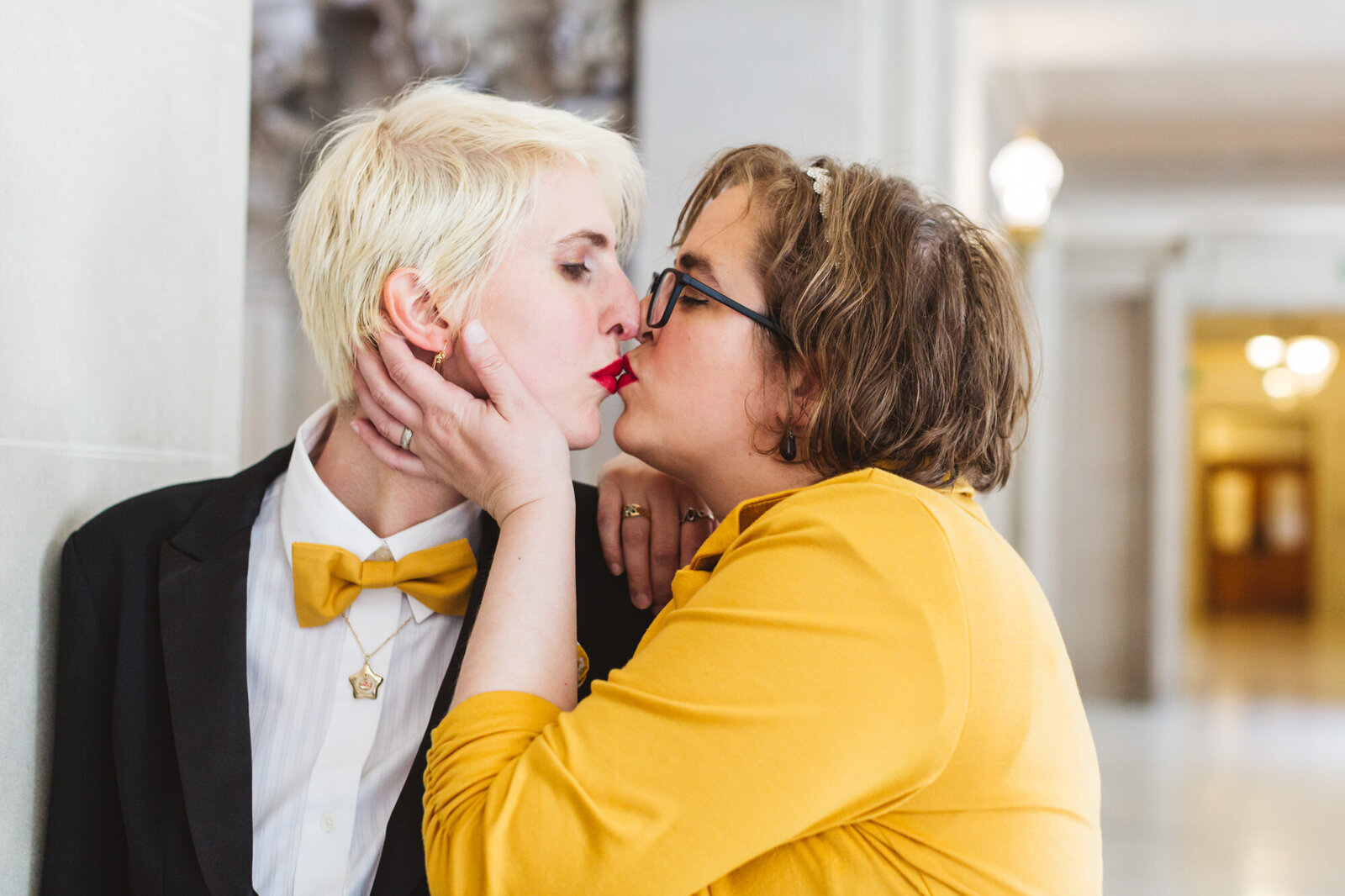LGBTQ+ queer couple's wedding photo ideas