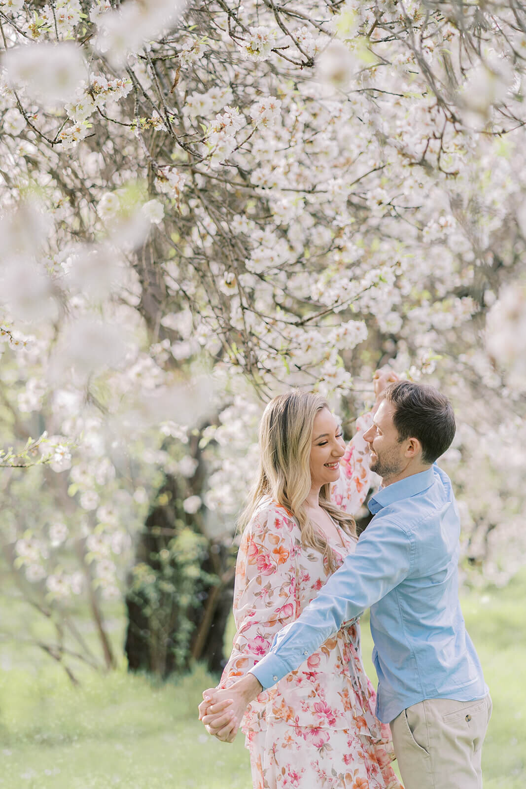 ransform moments into memories with our captivating almond blossom couples' photoshoot in Adelaide.