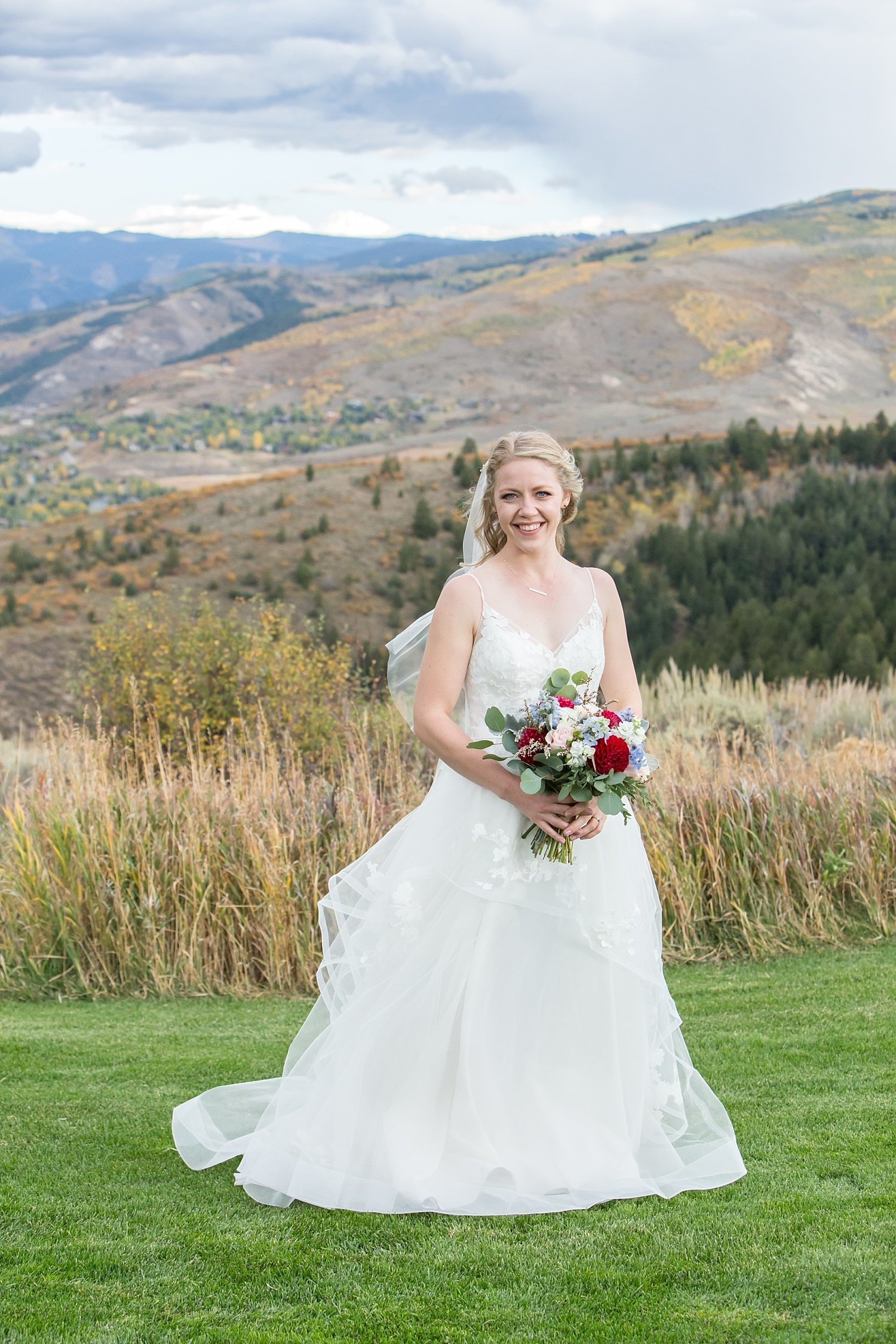 bride portrait in Vail Colorado