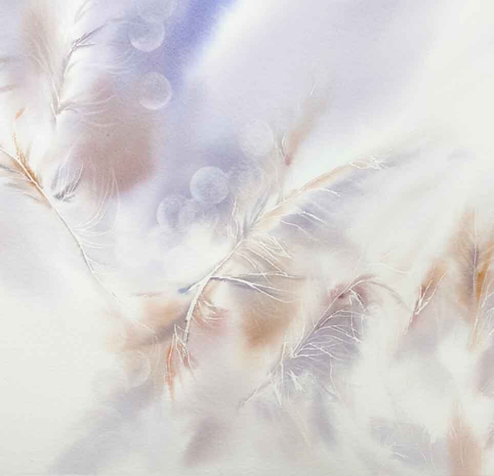 watercolor-feathers