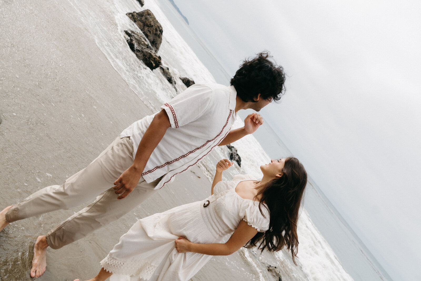Cinematic Malibu CA Beach Engagement Session