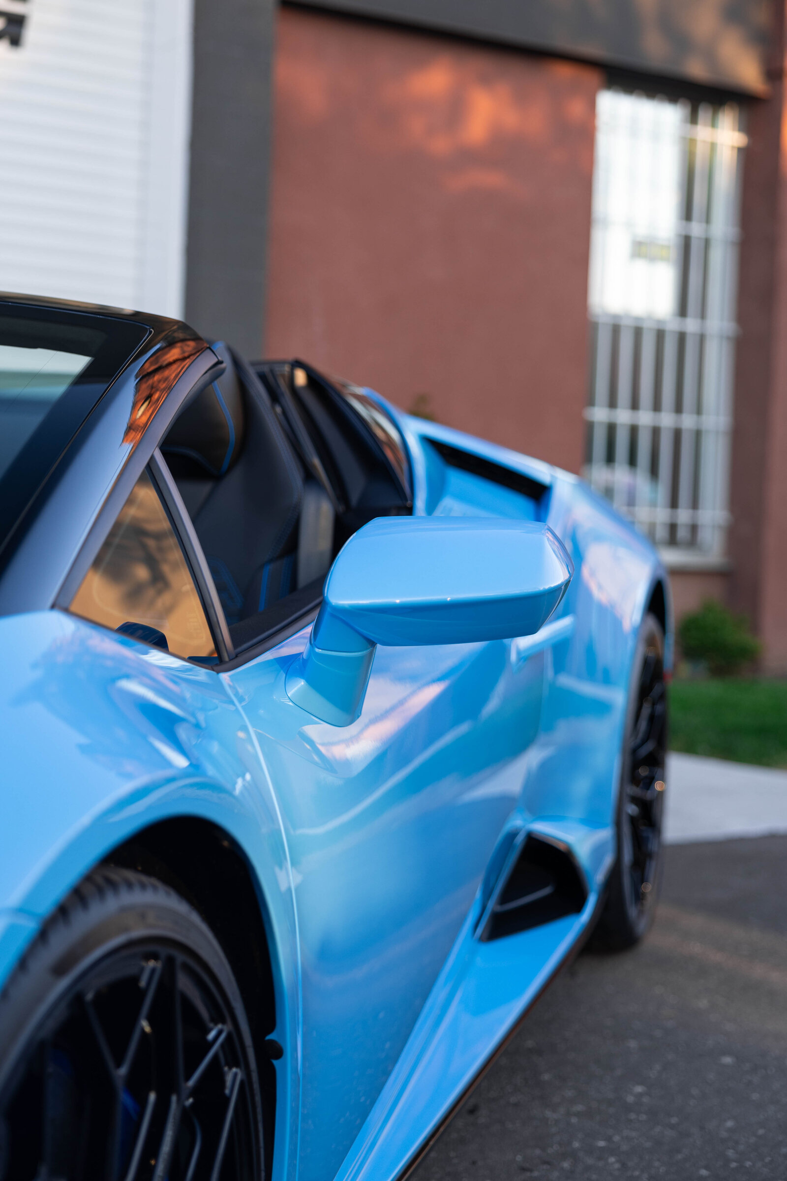 Blue Lamborghini Huracan EVO Spider PPF Ceramic Coating Le Mans Detailing Toronto Markham 5