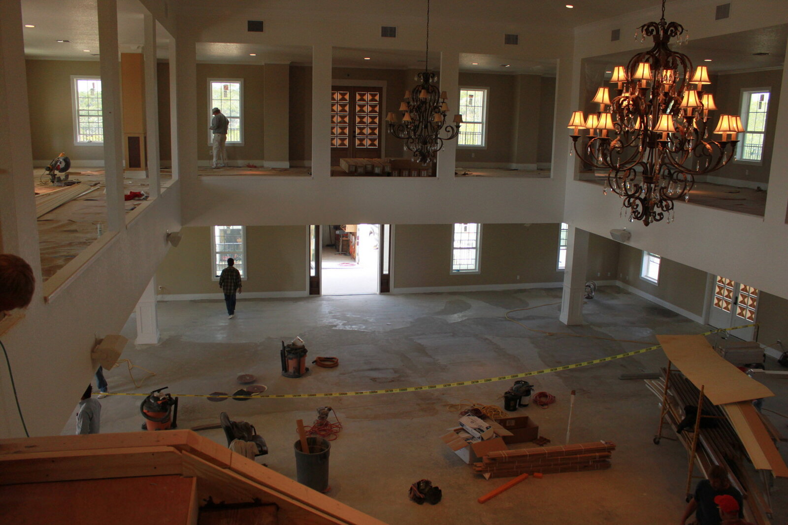 Interior construction at Kendall Point.