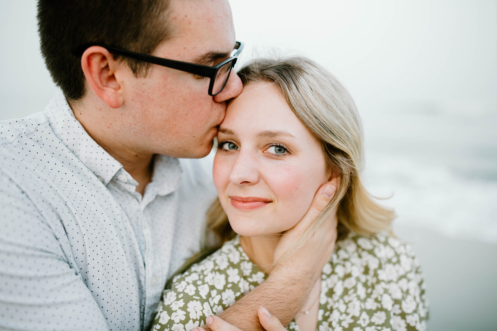 beach engagement photos