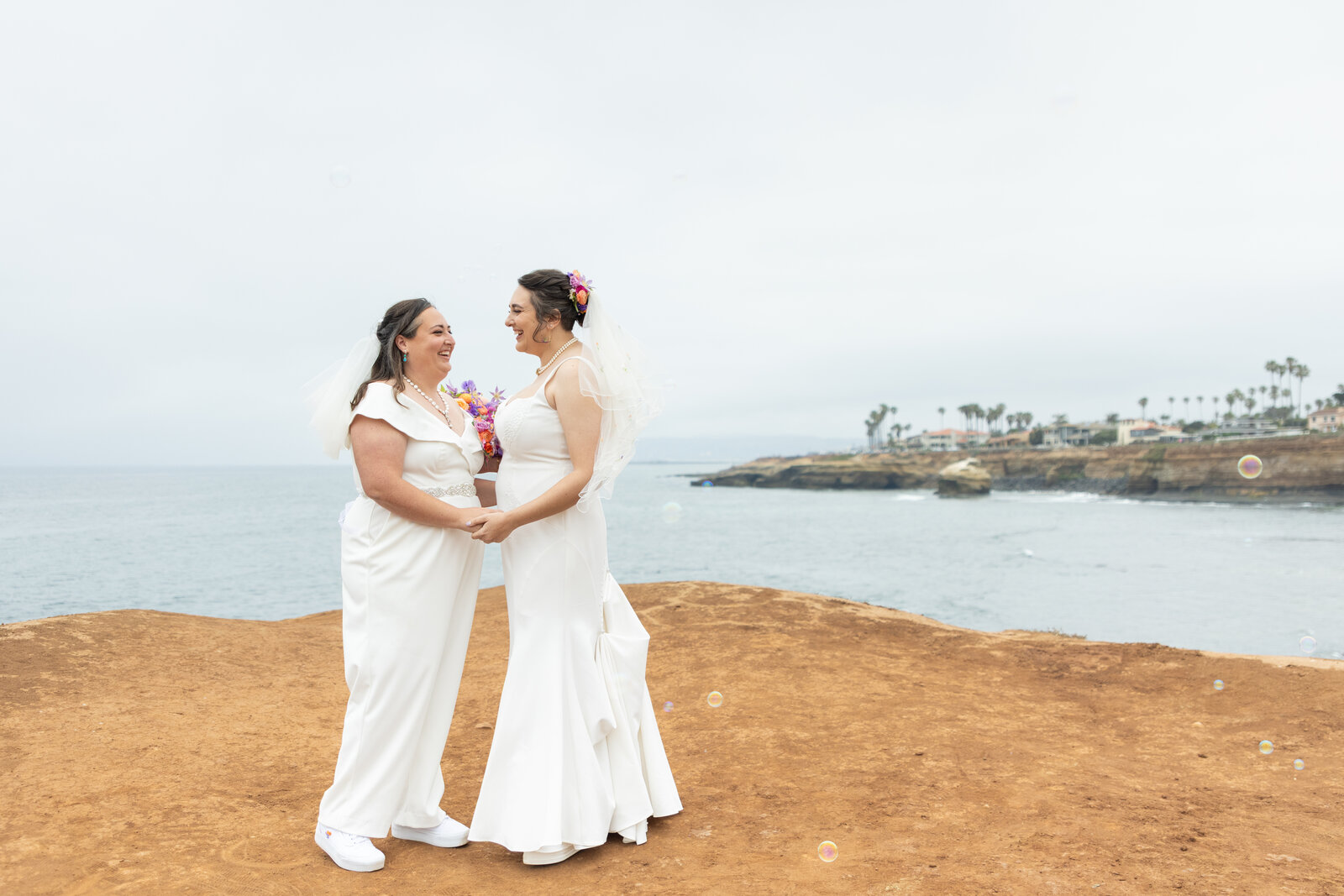 Couple in San Diego California Elopement | LGBTQ+ owned and inclusive