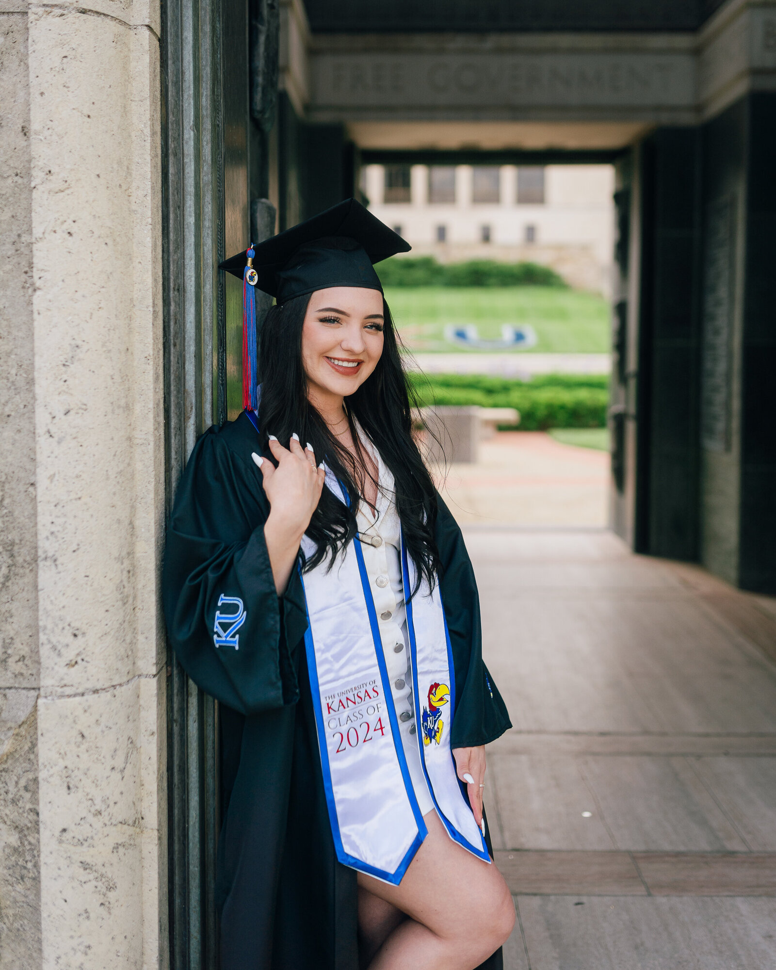 Hannah KU Jayhawks Kansas College Graduation Pictures-2
