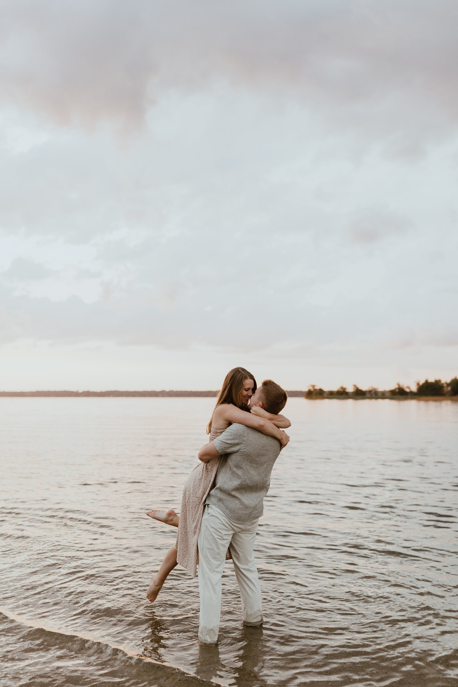 minnesota lake engagement