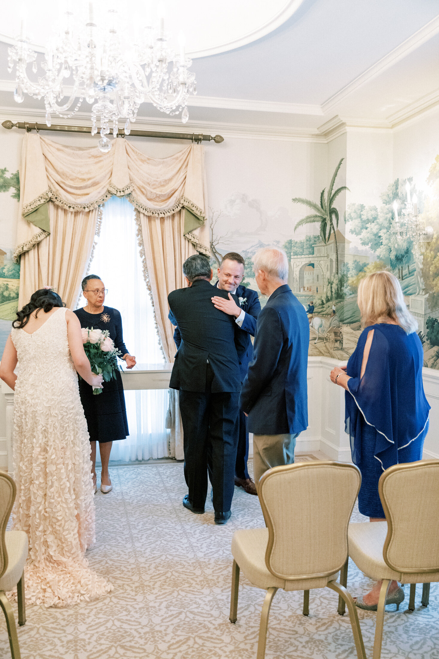 Bride and groom are about to get married at their DC wedding venue taken by Rachel Jordan Photography