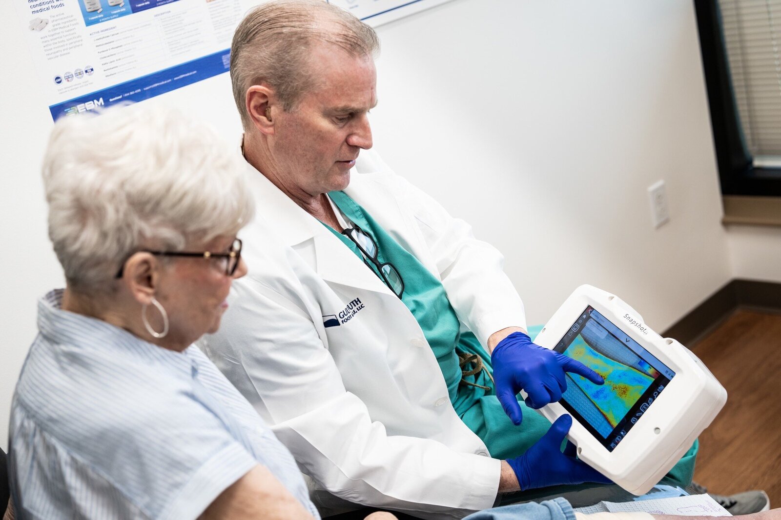 Medical device demonstration in clinic