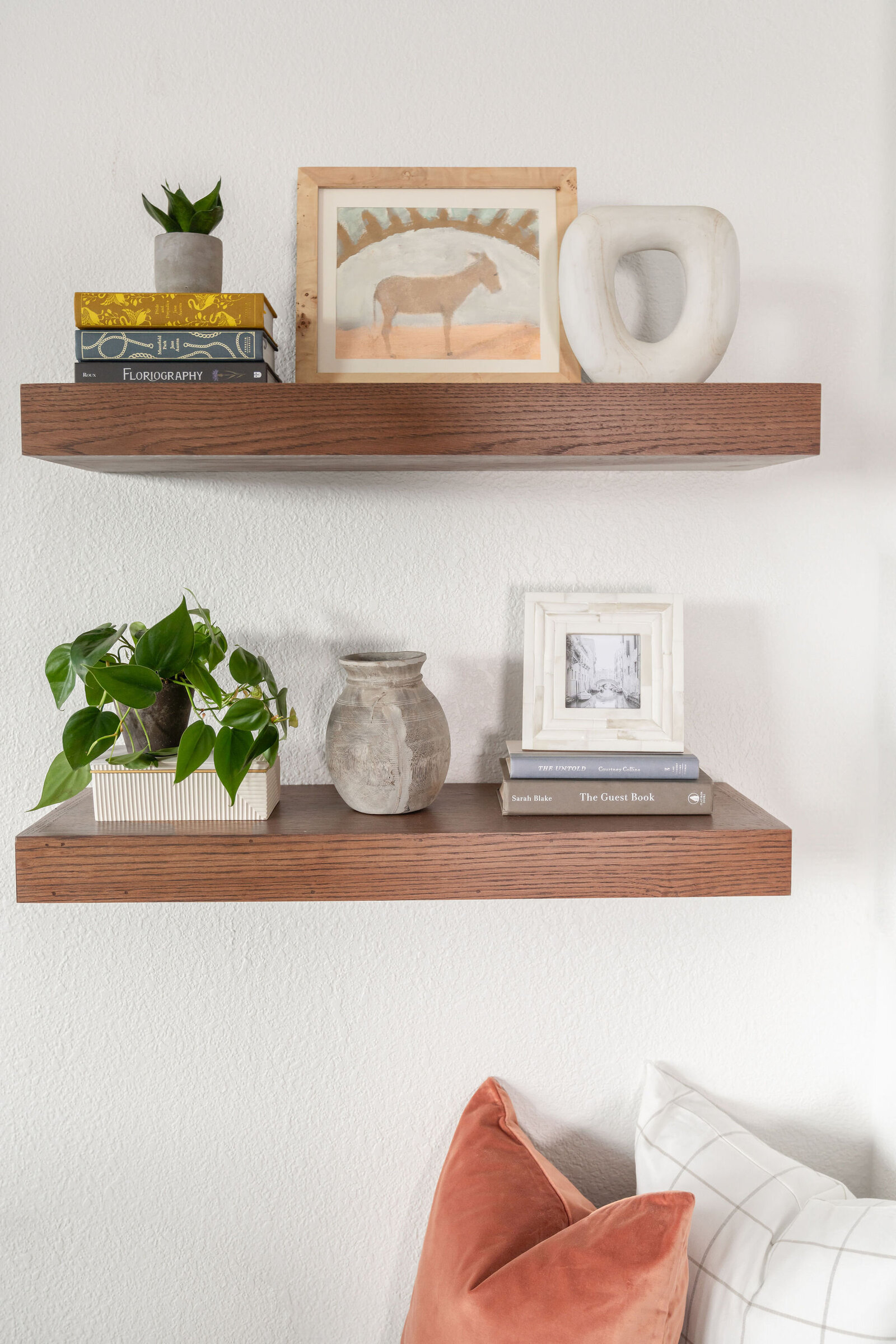 Nuela_Designs_Wood_Floating_Shelves_Styling
