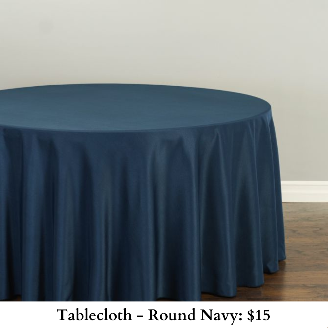 Tablecloth-Round Navy-362