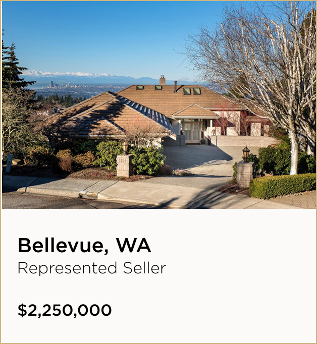 Bellevue, WA $2,250,000 – Represented Seller