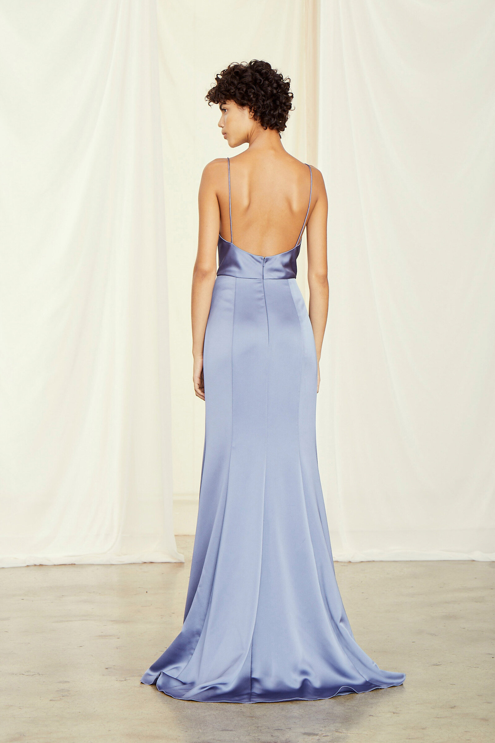 Amsale blush bridesmaid dress clearance