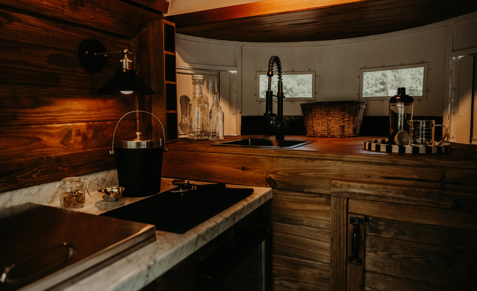 Inside of the Cooper & Co Mocktail Trailer