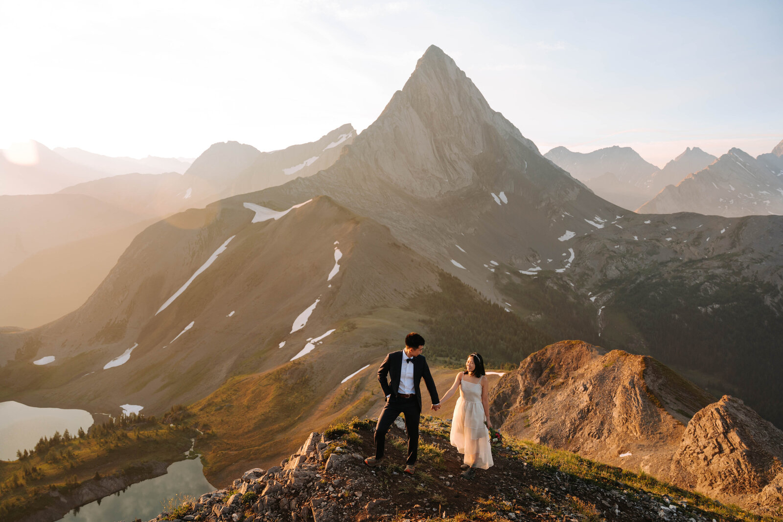 Elise + Andrew_Smutwood_Kananaskis_Elopement_Hiking_Couple_GEM