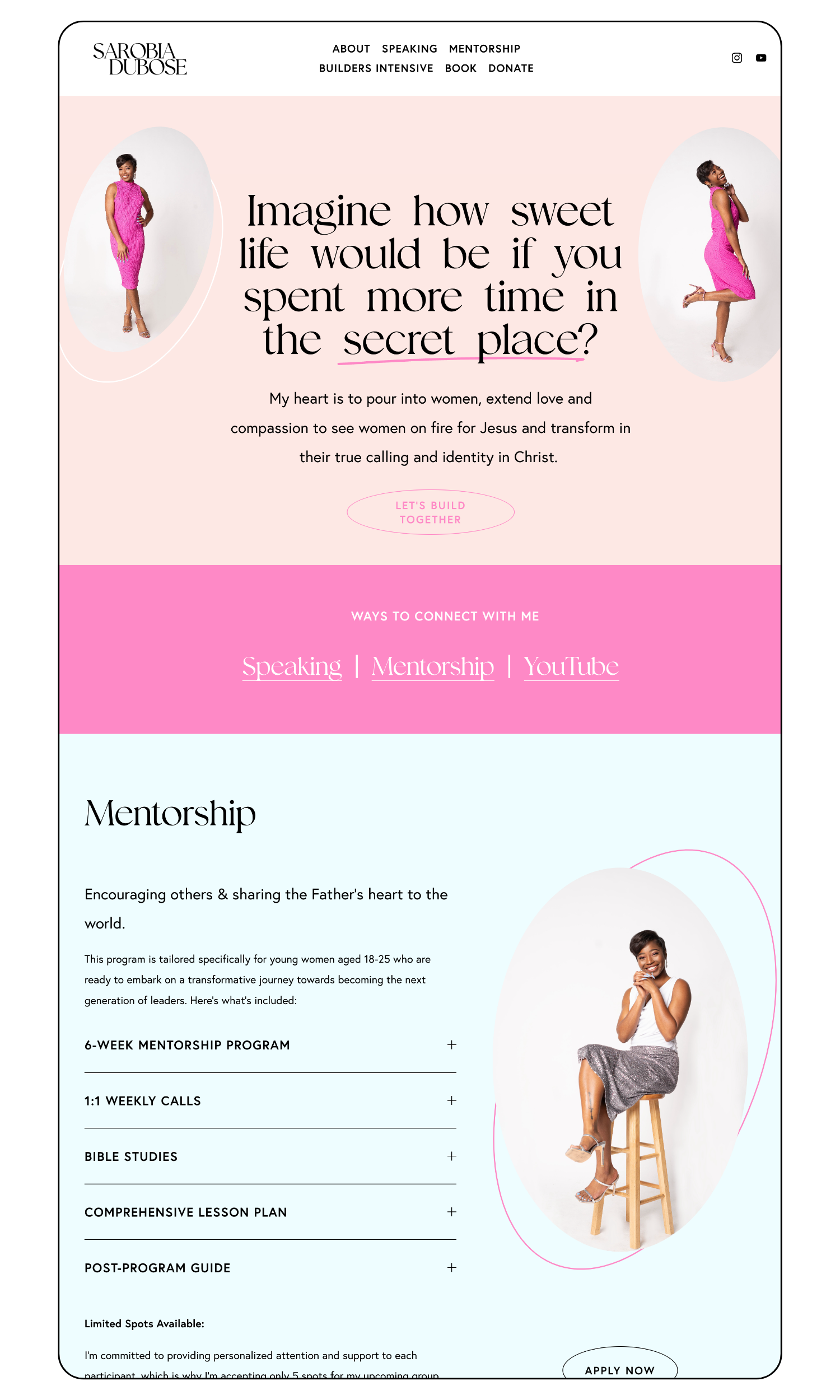 personal brand website
