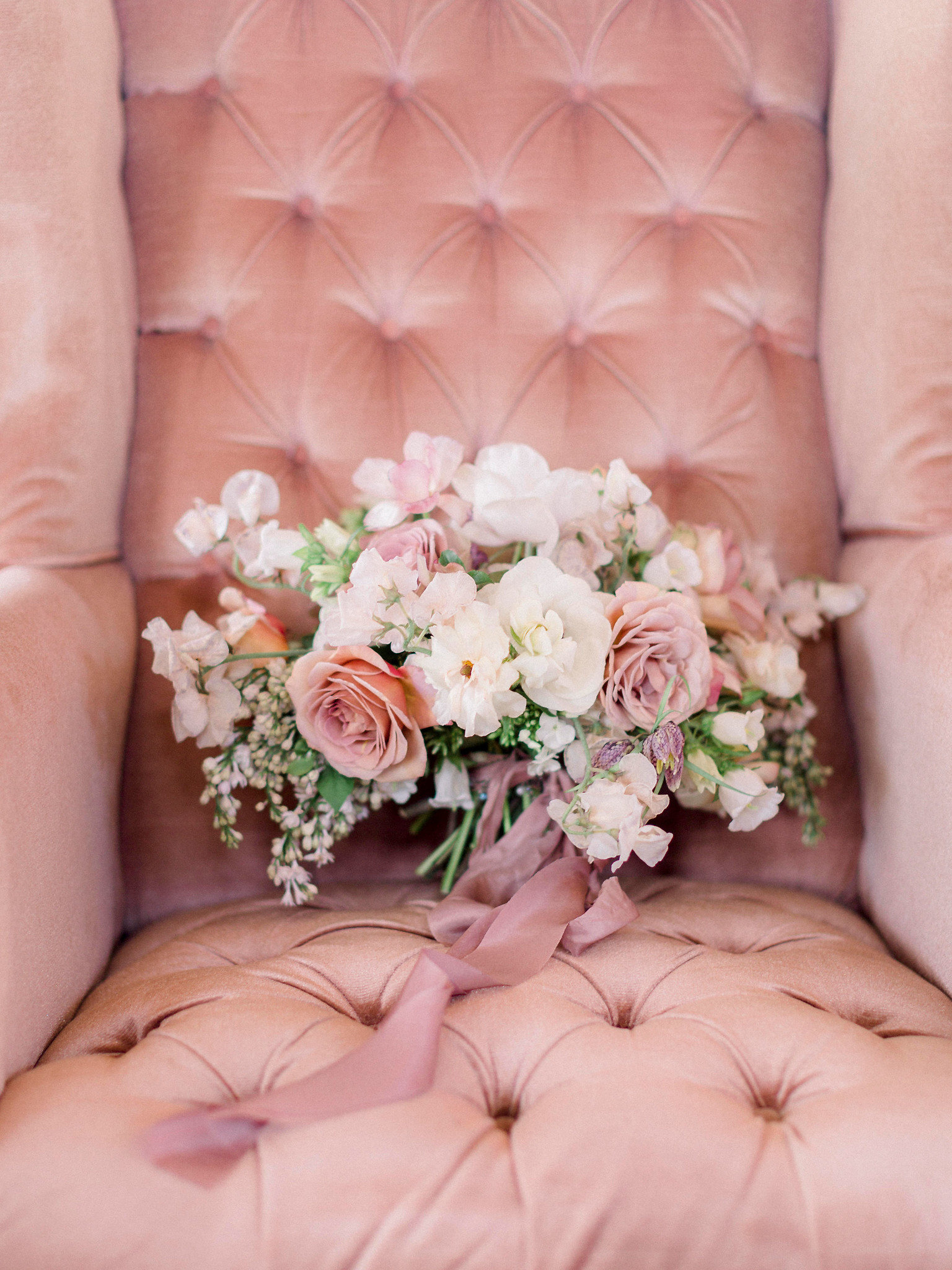 Mauve Pink Bridal Bouquet Flowers