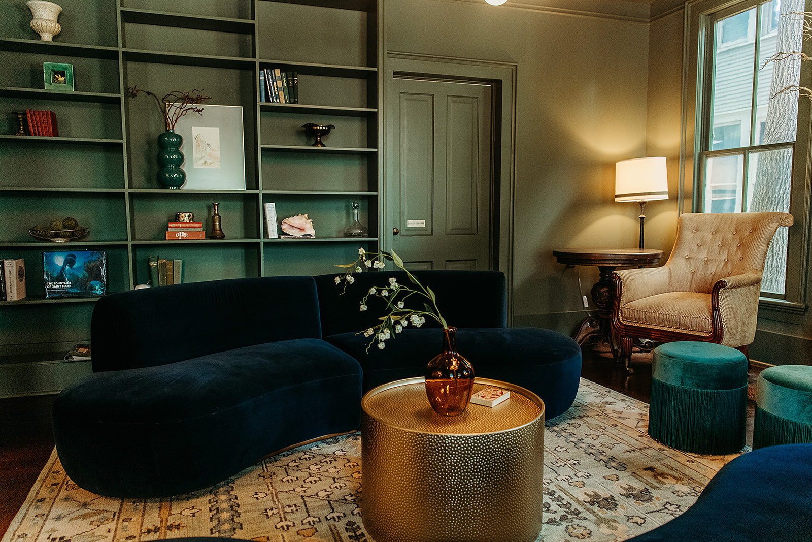 Crystal River Inn's north view of the Salon: Signature Color Drenching - Salon