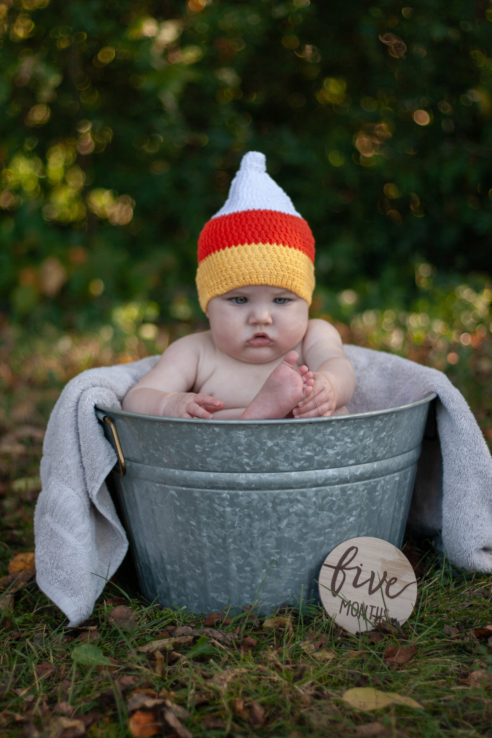 Fall baby candy corn