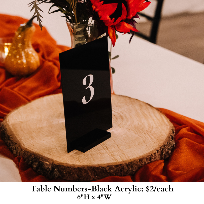 Table Numbers-Black Acrylic-1071