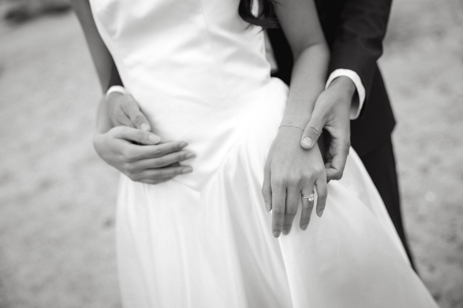 Couple at their wedding in Alberta