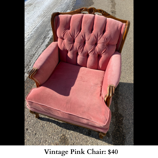 Vintage Pink Chair-350
