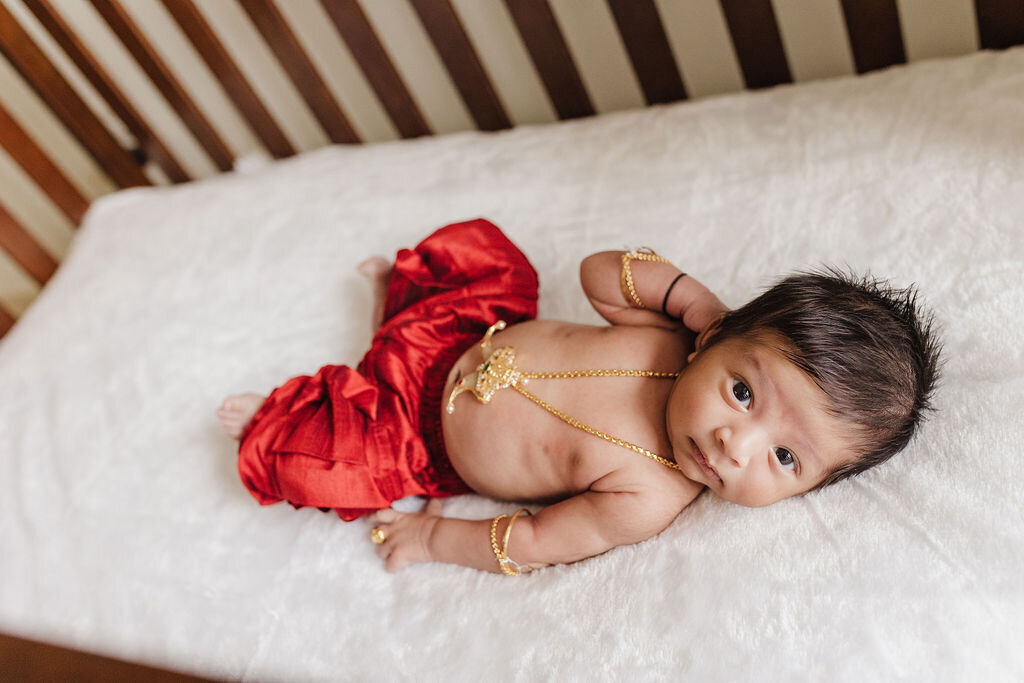 indian baby with traditional  clothing