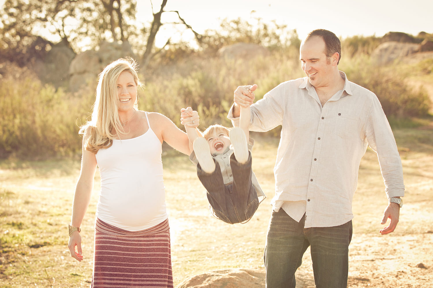 Energetic Maternity Session in San Diego.