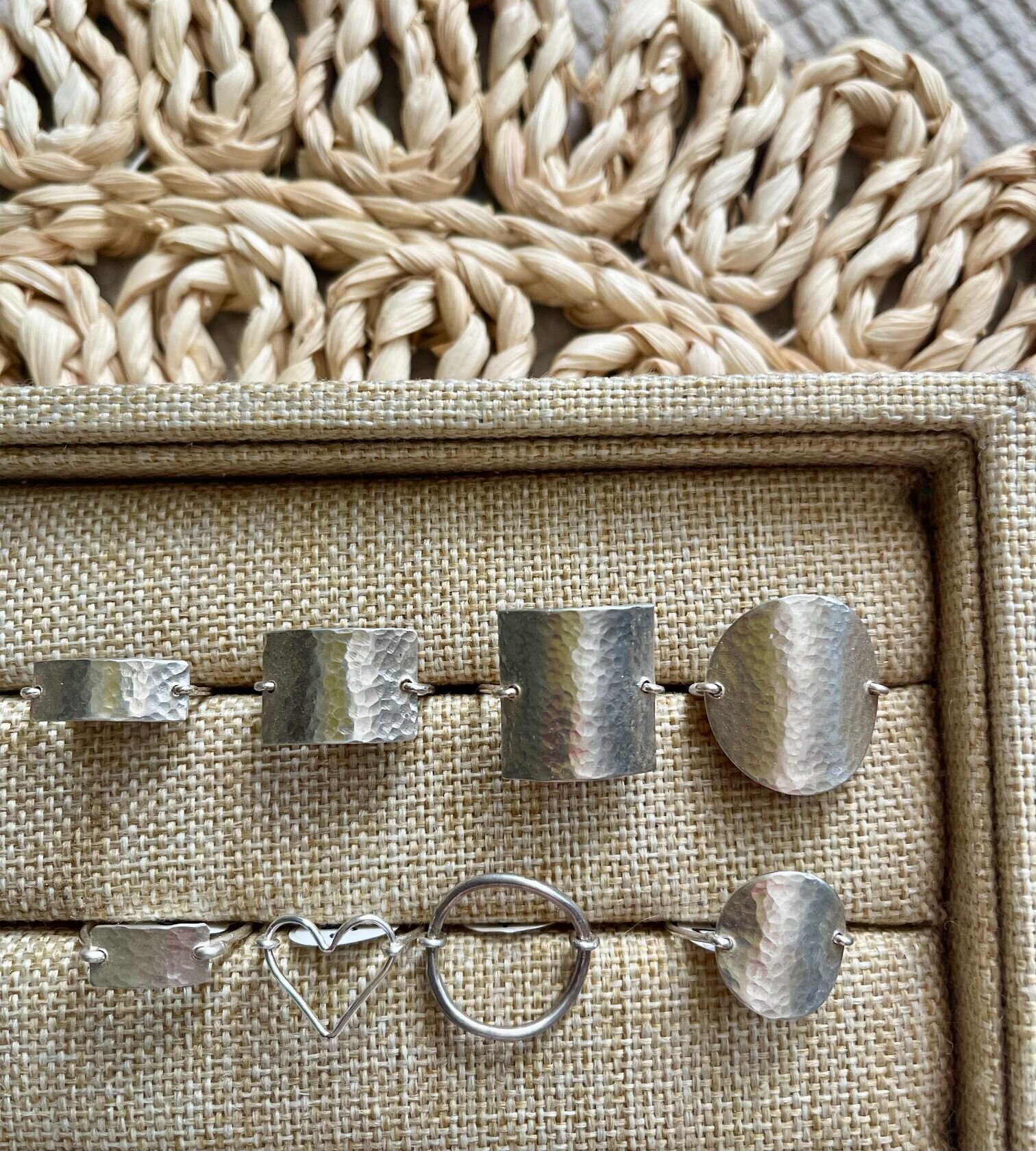 The PRoject Sterling Silver Hammered Rings