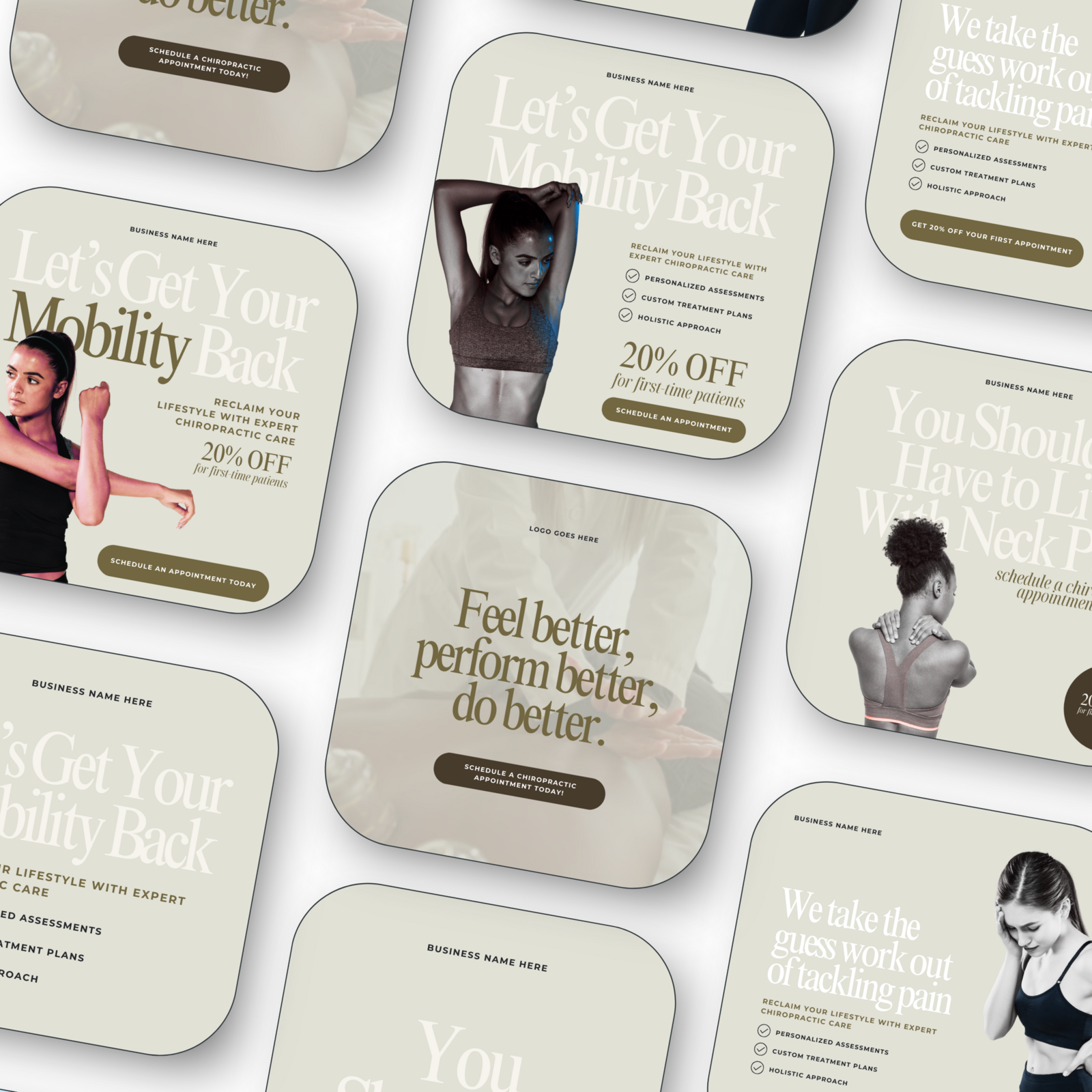 Chiropractor Facebook & Instagram Ad Templates Product Image