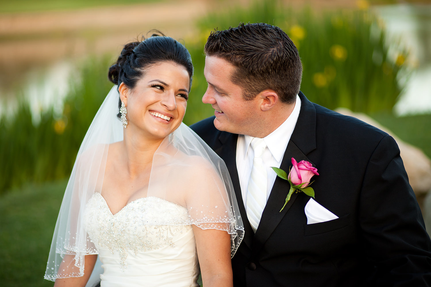 bride and groom at the beautiful wedgewood