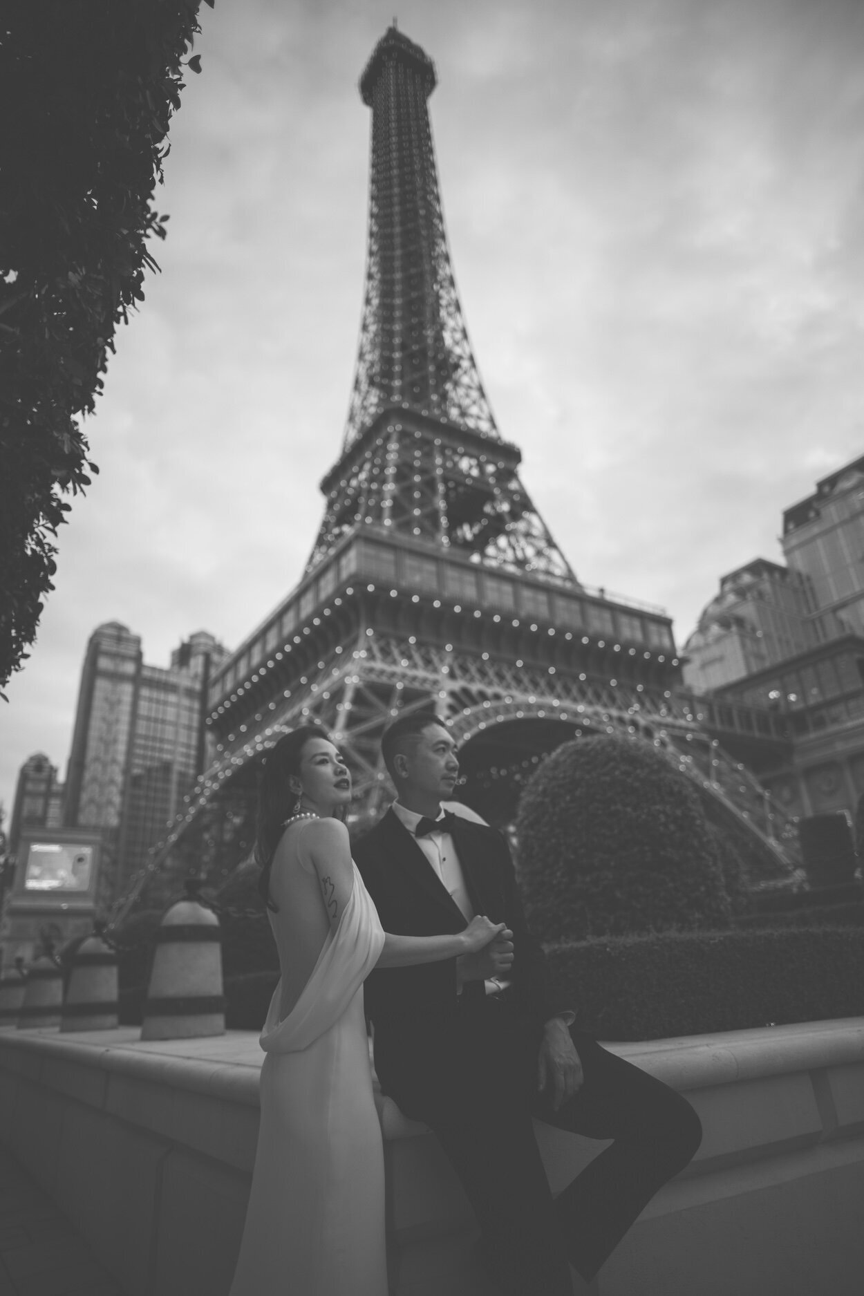 Tracy and Prescott  photographed together out on a shoot in Macau.