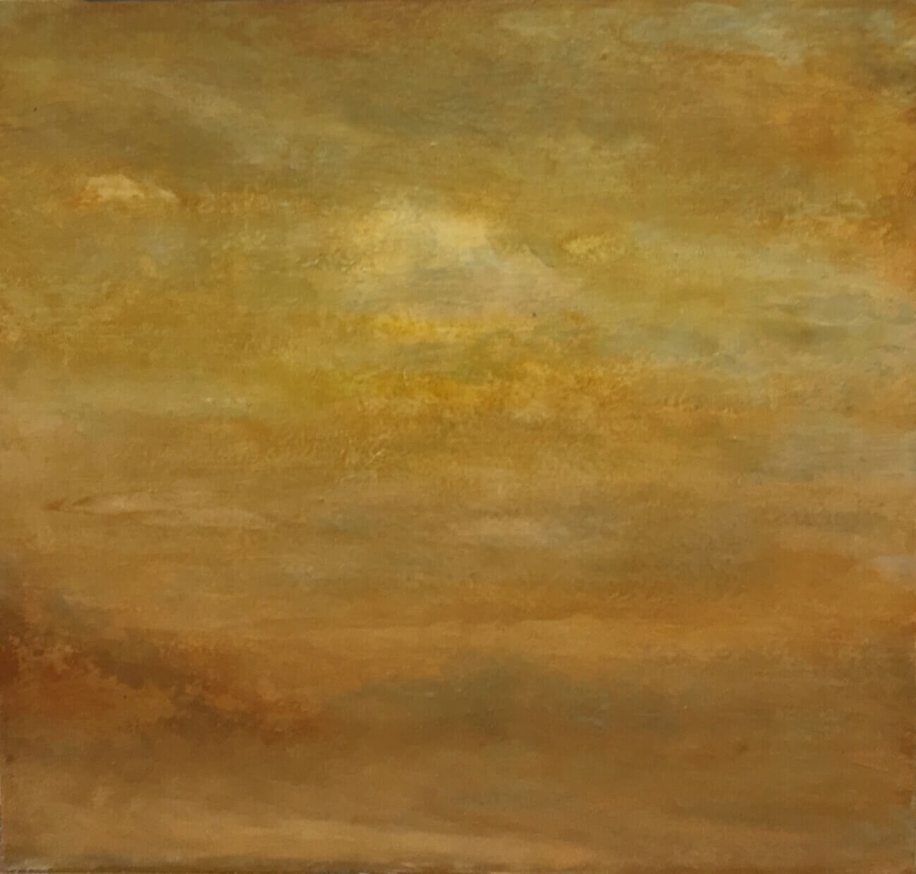 Yellow tones Sky Oil painting by Jane Mishkind