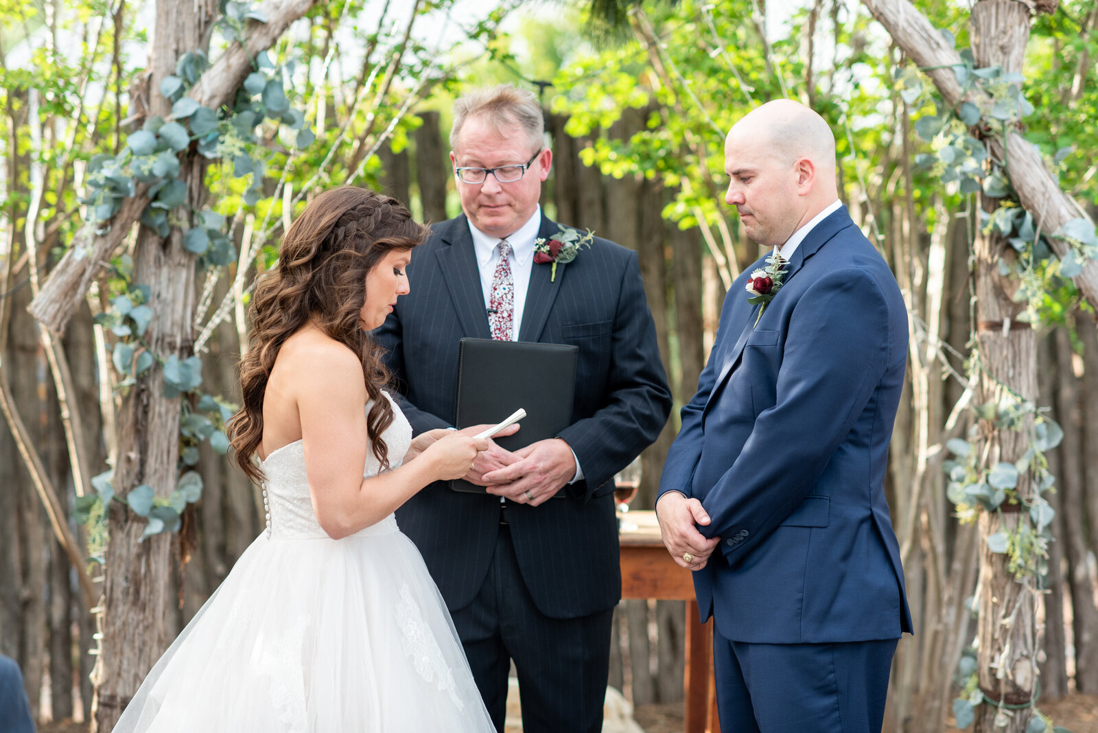 outdoor wedding ceremony