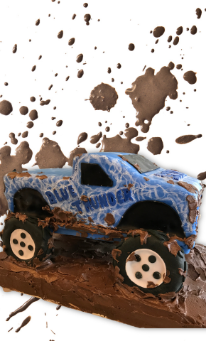 monster truck cake