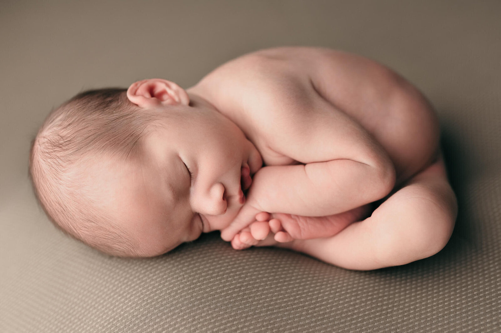 newborn portrait in womb pose