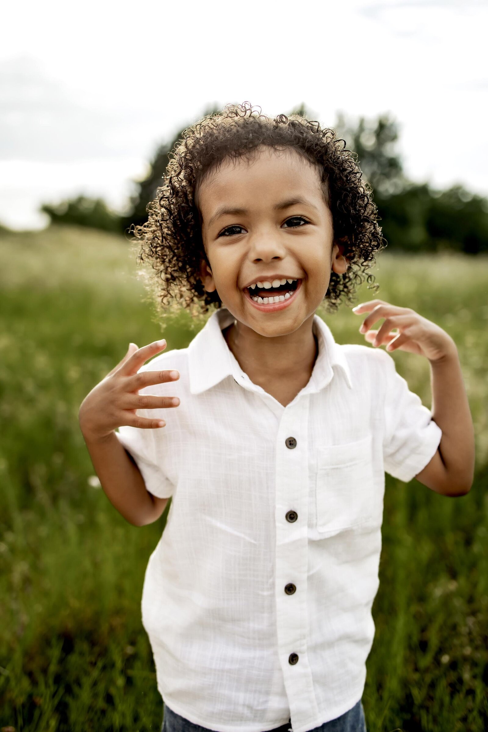 a preschooler at a session in plano texas
