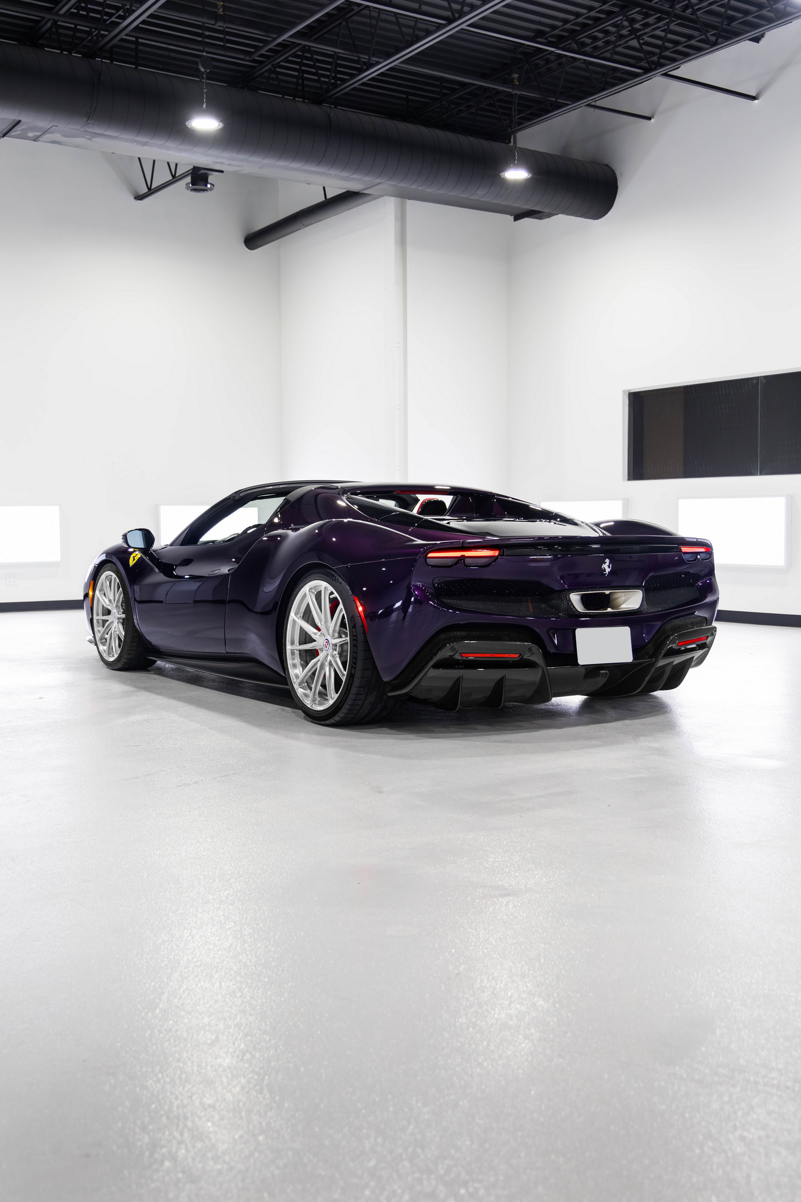 Purple Ferrari 296 GTS New Car Paint Correction Ceramic Coating Wet Sanding Toronto Markham Le Mans Detailing 10