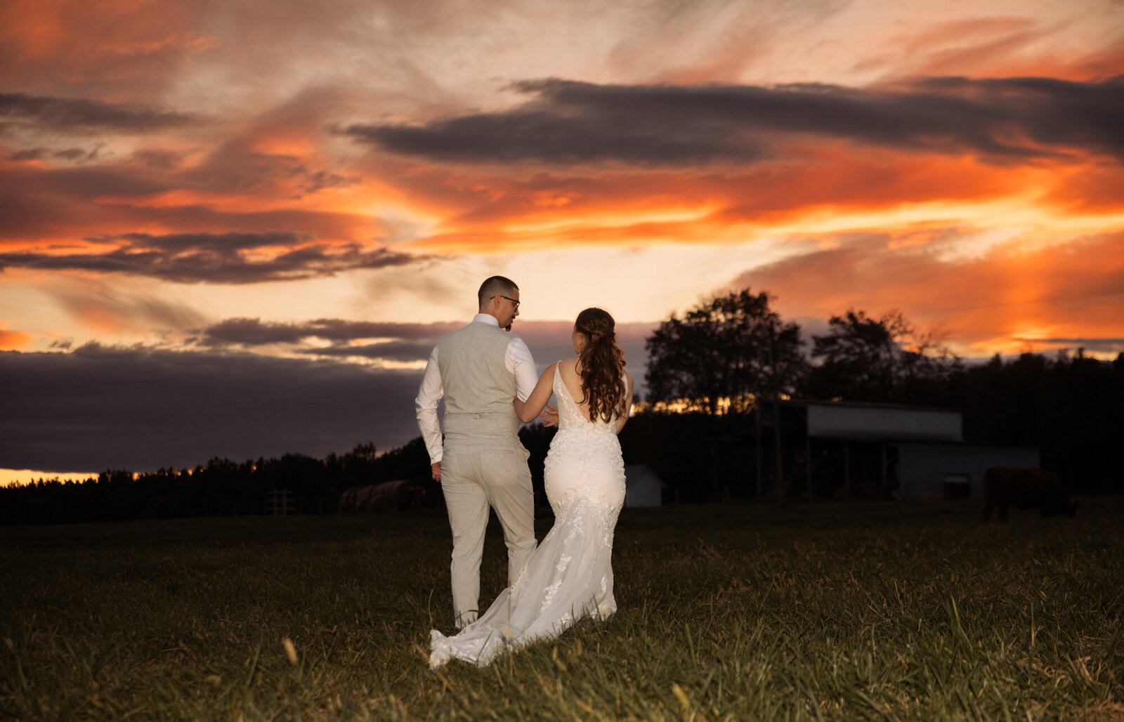 couples sunset photo