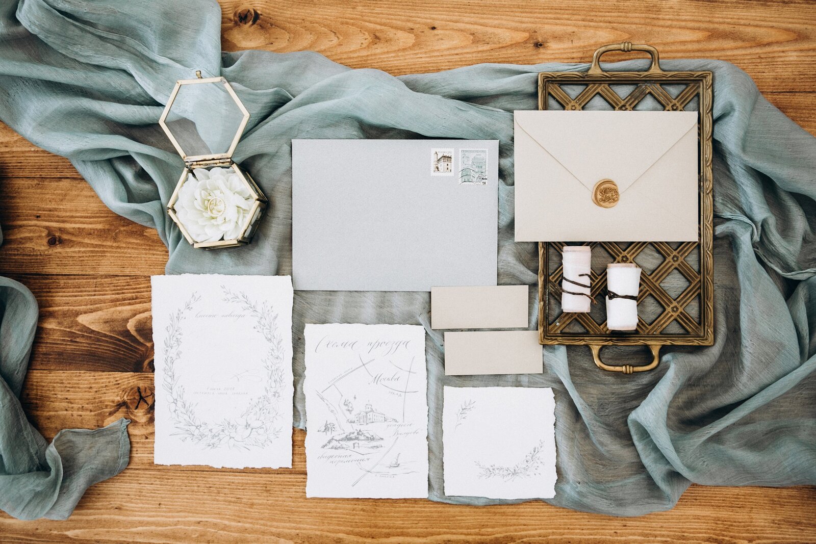 San Diego blush and blue wedding gallery
