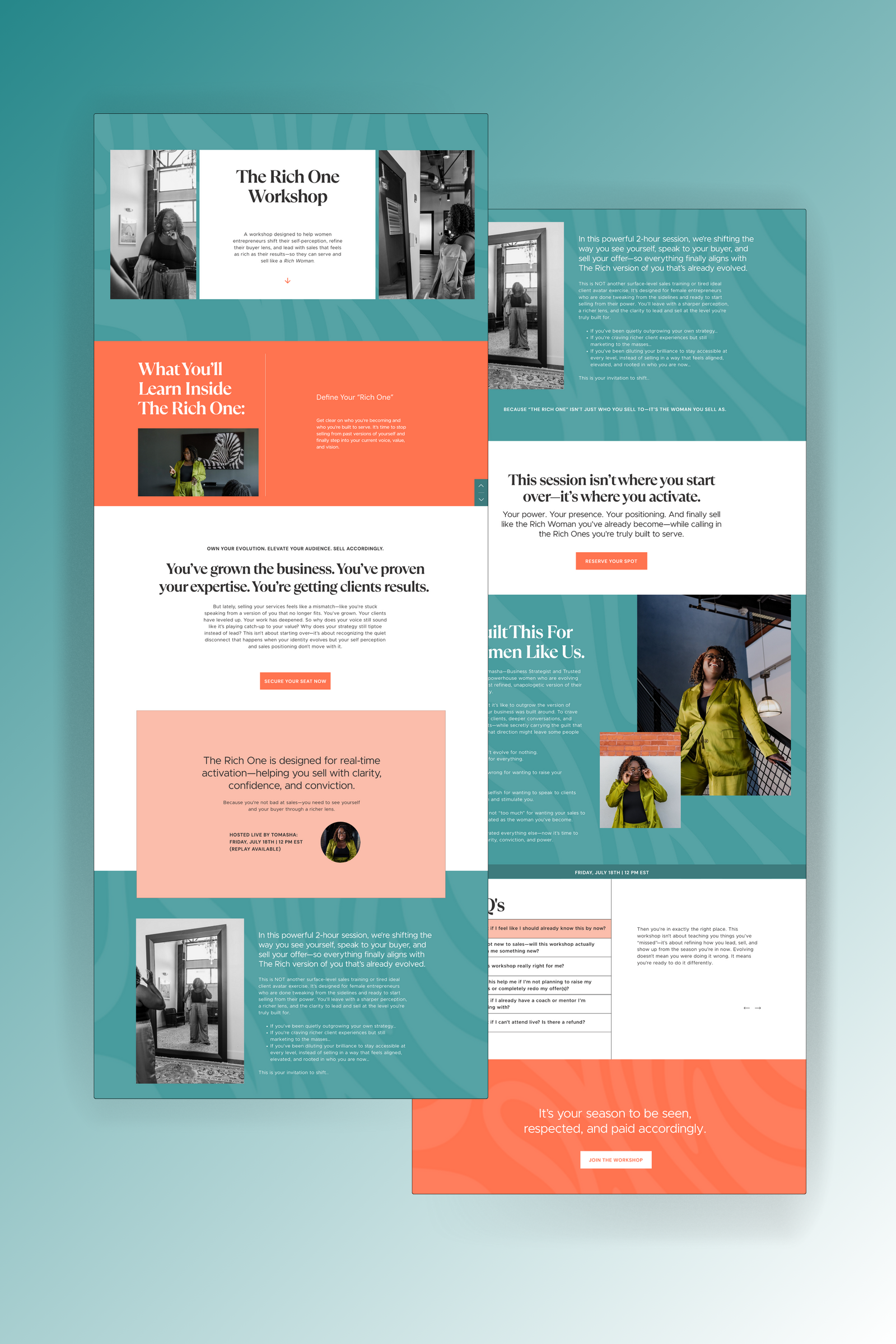 sales page website design