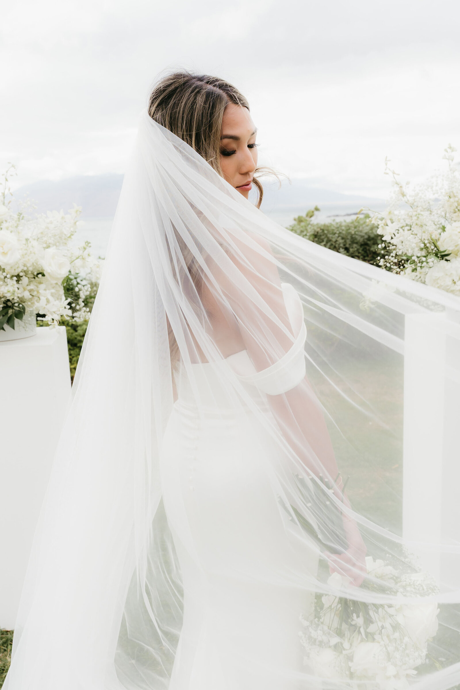 Kayli & Robbie portraits at Andaz Maui Wailea wedding