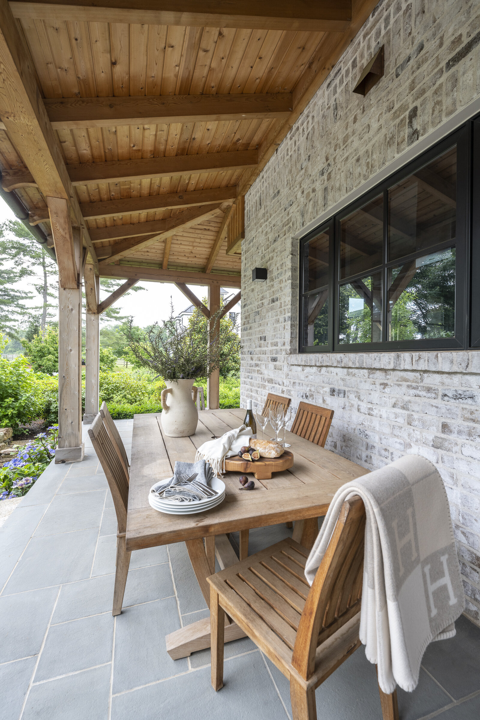 RDA Building Contractors New Jersey Wood and Stone Patio Design