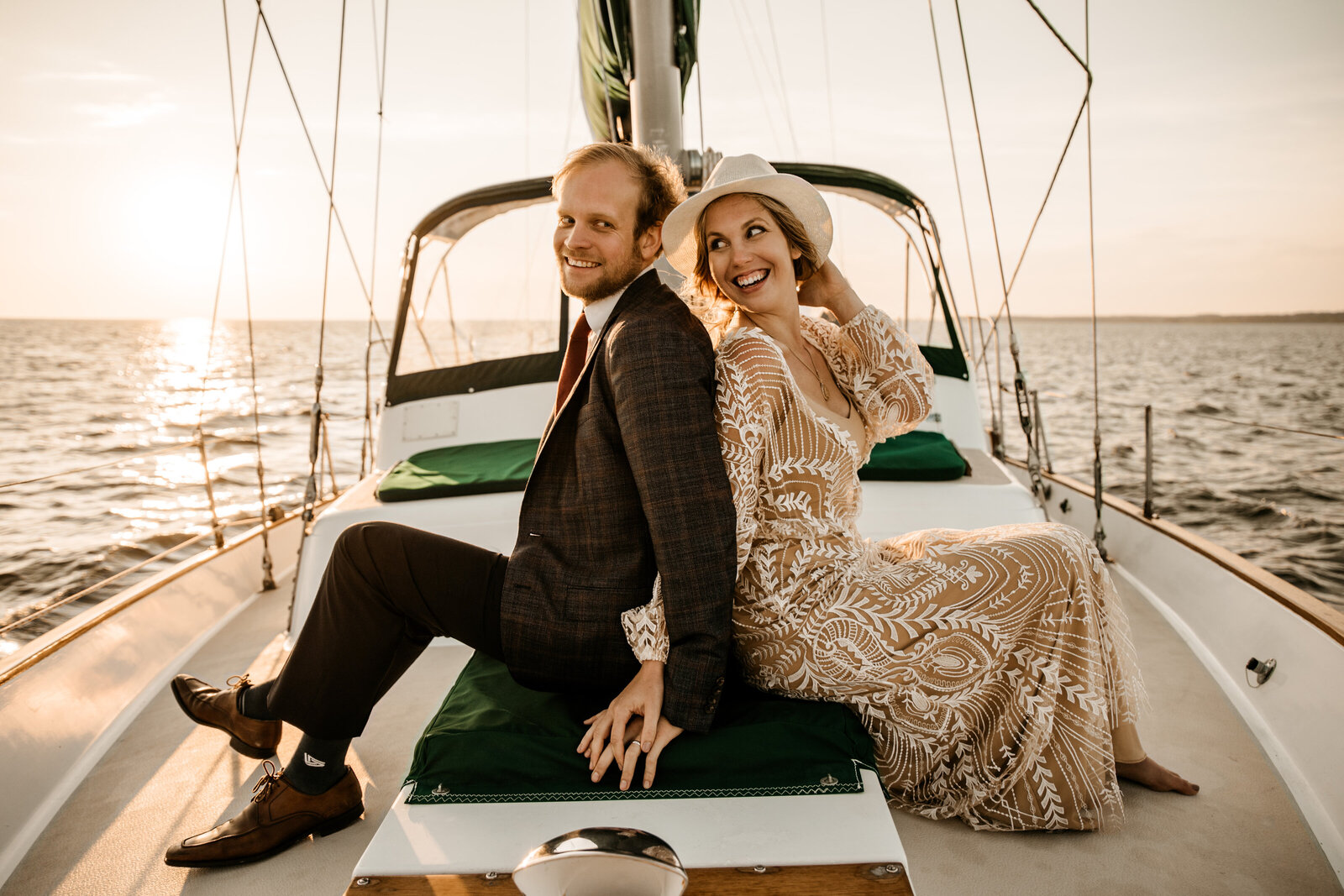 Adventure Elopement Sailboat Ocean Sunset 3